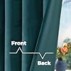 Teal Velvet Curtains 84 Inch for Bedroom, Thick Thermal Insulated Room Darkening Curtains Noise Reduce Back Tab and Rod Pocket Window Panels for Living Room, Set of 2 Panels, 52 x 84 Inch